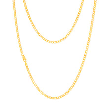 Load image into Gallery viewer, 9ct Yellow Solid Gold Curb Chain 80 gauge in 55cm