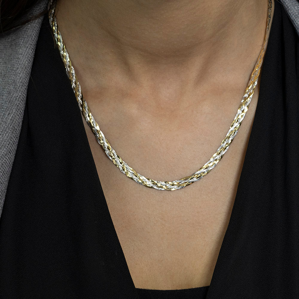 9ct gold deals herringbone necklace