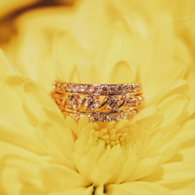 Load image into Gallery viewer, 9ct Rose Gold 1 Carat Diamond Ring set with 41 Brilliant Cut Diamonds