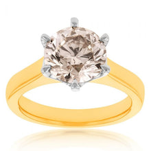 Load image into Gallery viewer, 18ct Yellow Gold Solitaire Ring With 3 Carat Diamond