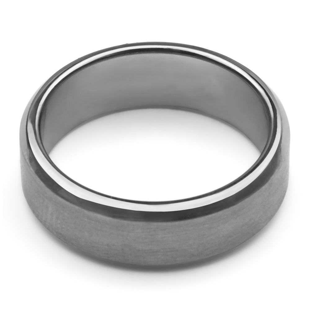 Flawless Cut Titanium 7mm Ring