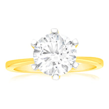 Load image into Gallery viewer, Luminesce Lab Grown 3 Carat Certified Engagement Ring in 18ct Yellow Gold