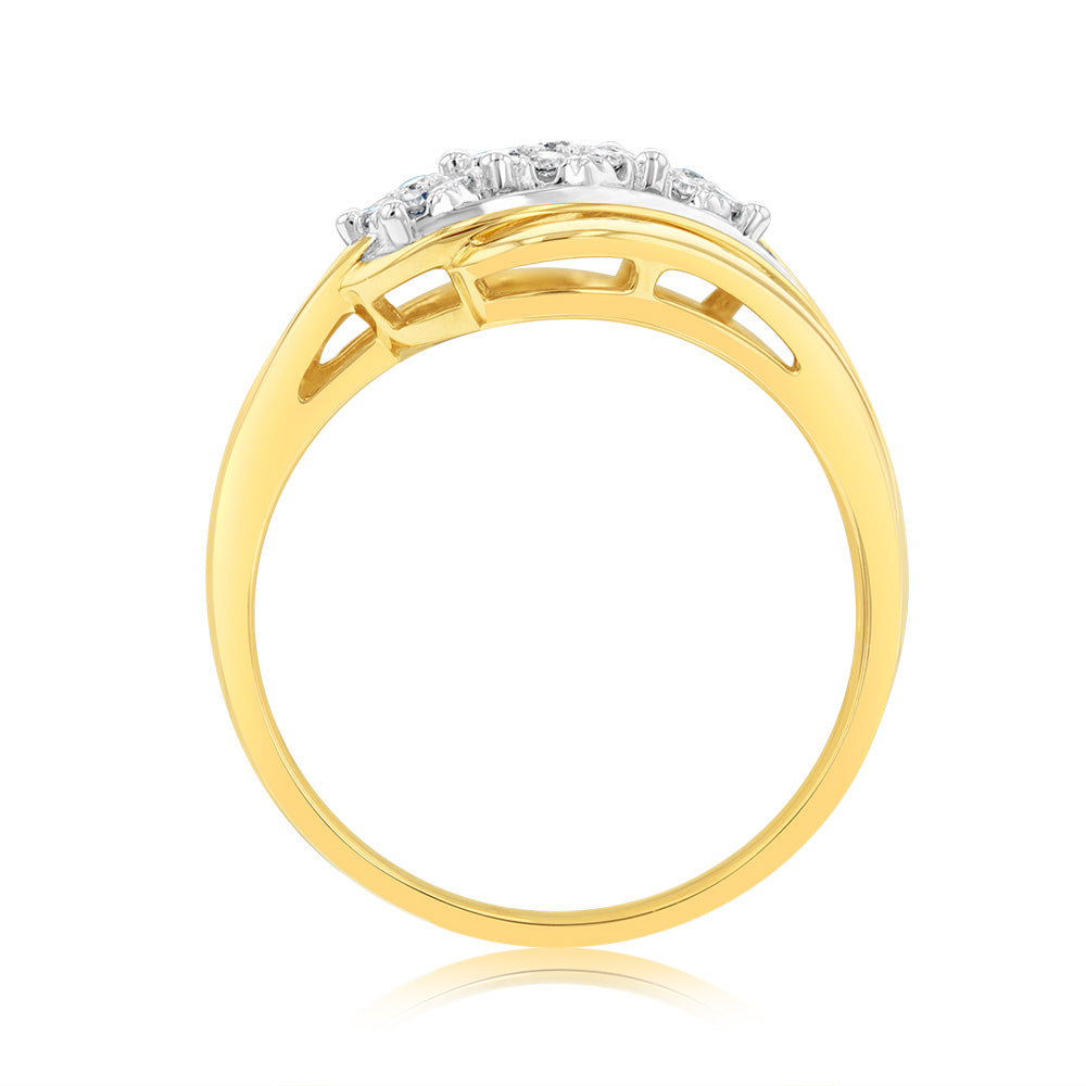 Luminesce Lab Grown 9ct Yellow Gold 1 4 Carat Diamond Ring – Grahams 