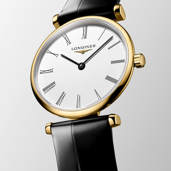 Longines ladies watch online leather strap