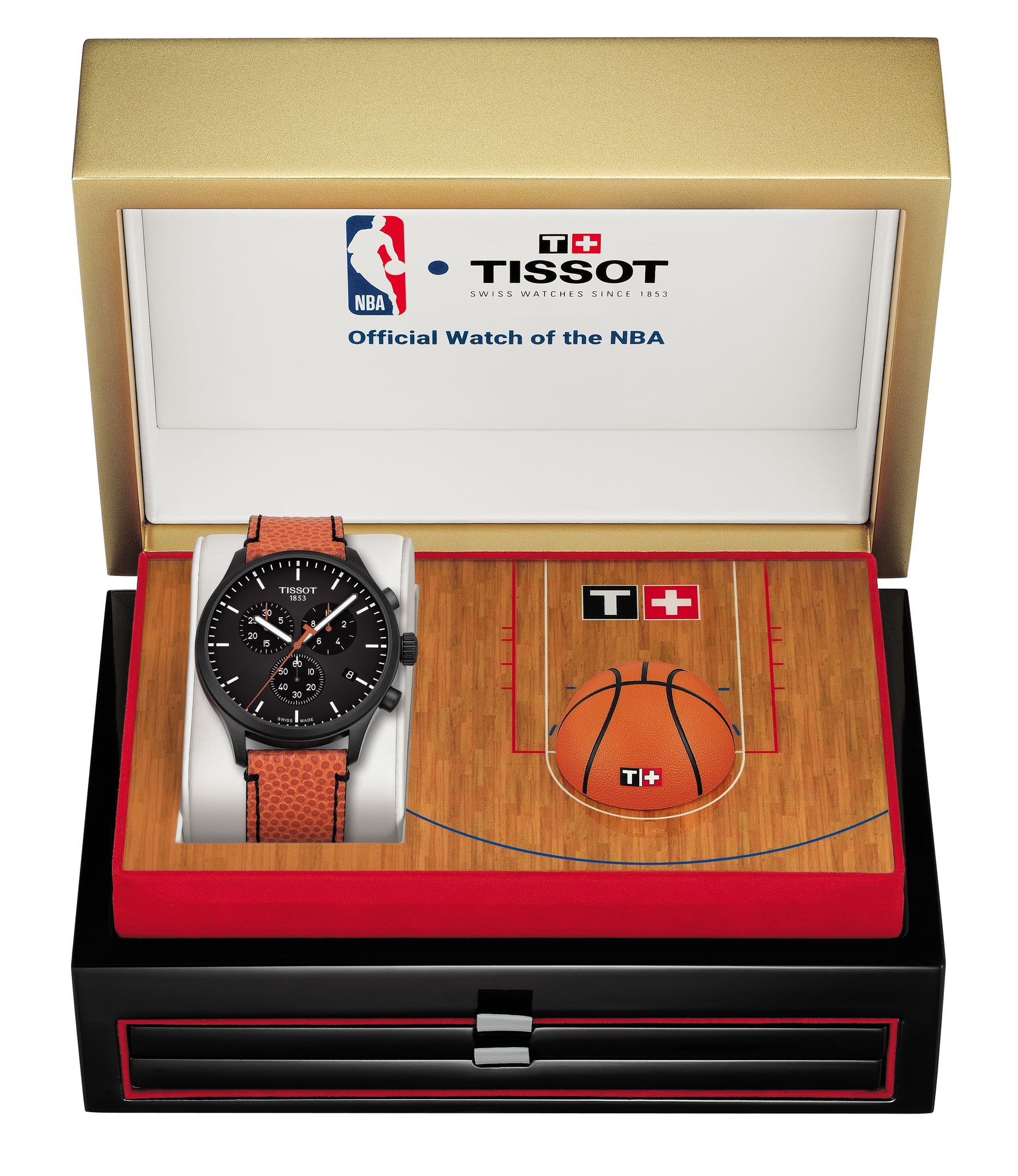 Tissot Chrono XL NBA Collection T1166173605108 Brown Leather Mens