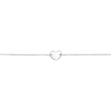 Load image into Gallery viewer, Sterling Silver Heart Disc Adjustable Friendship Bracelet