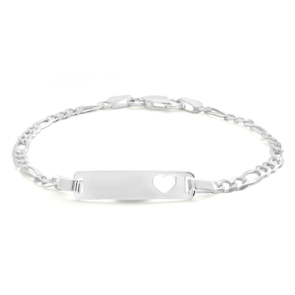 Sterling Silver 16.5cm Figaro Bracelet