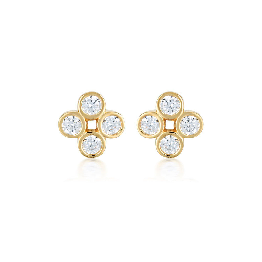 Sterling Silver and Gold Plated Georgini Stellar Lights Stud Earrings ...