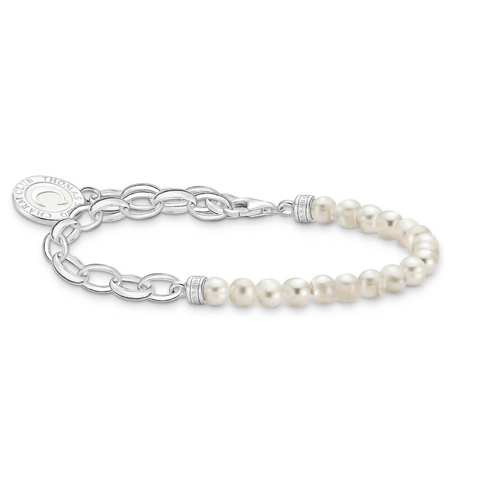 Thomas Sabo Sterling Silver Charmista Fresh Water Belcher 16-19cm Bracelet