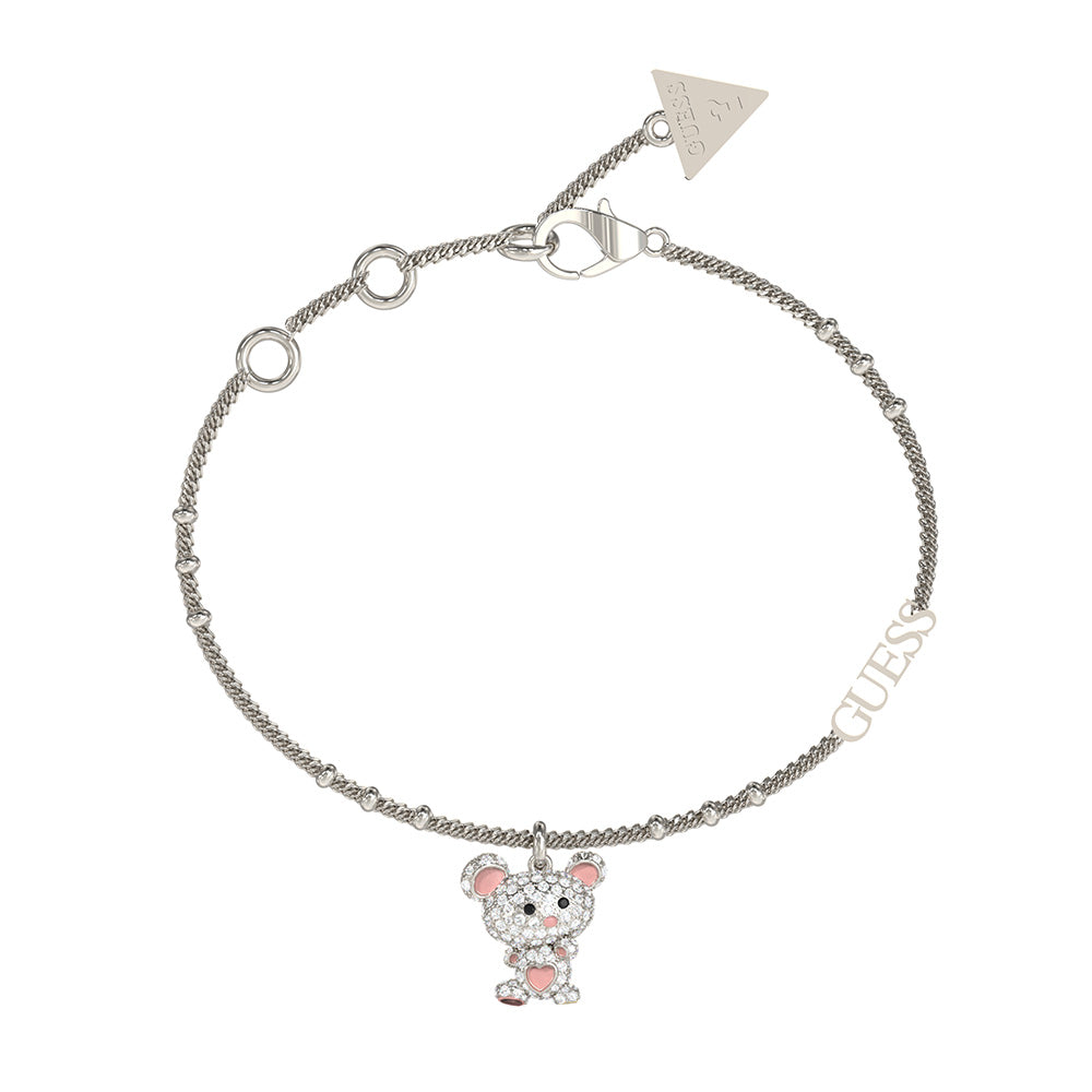 Guess Stainless Steel Small Teddy Bear Bracelet – Grahams Jewellers