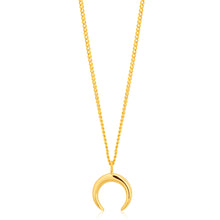 Load image into Gallery viewer, 9ct Yellow Gold Crescent Moon Pendant