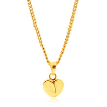 Load image into Gallery viewer, 9ct Yellow Gold Plain Heart Pendant