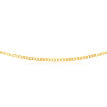 Load image into Gallery viewer, 9ct Yellow Solid Gold 120 Gauge Curb 55cm Chain