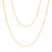 Load image into Gallery viewer, 9ct Yellow Solid Gold 60 Gauge Curb 55cm Chain