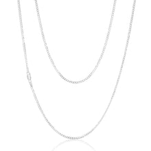 Load image into Gallery viewer, 9ct White Gold 50 Gauge Tight Curb 51cm Chain