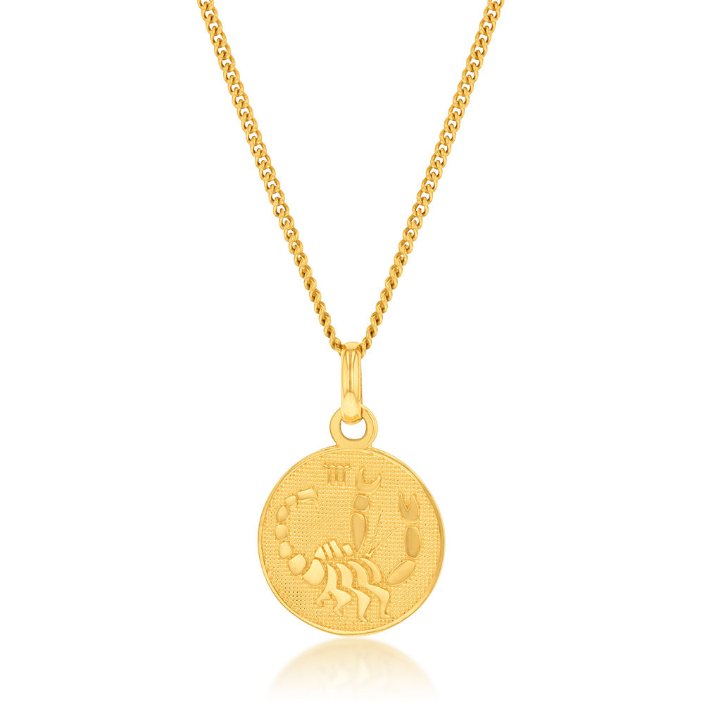 Scorpio deals medallion necklace