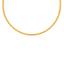 Load image into Gallery viewer, 9ct Yellow Gold Sparkling Memory Omega 33+5cm Choker Chain