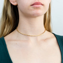 Load image into Gallery viewer, 9ct Yellow Gold Sparkling Memory Omega 33+5cm Choker Chain