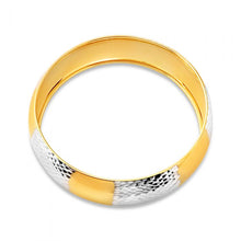 Load image into Gallery viewer, 9ct Gold Filled Diamond Cut Wide Bangle