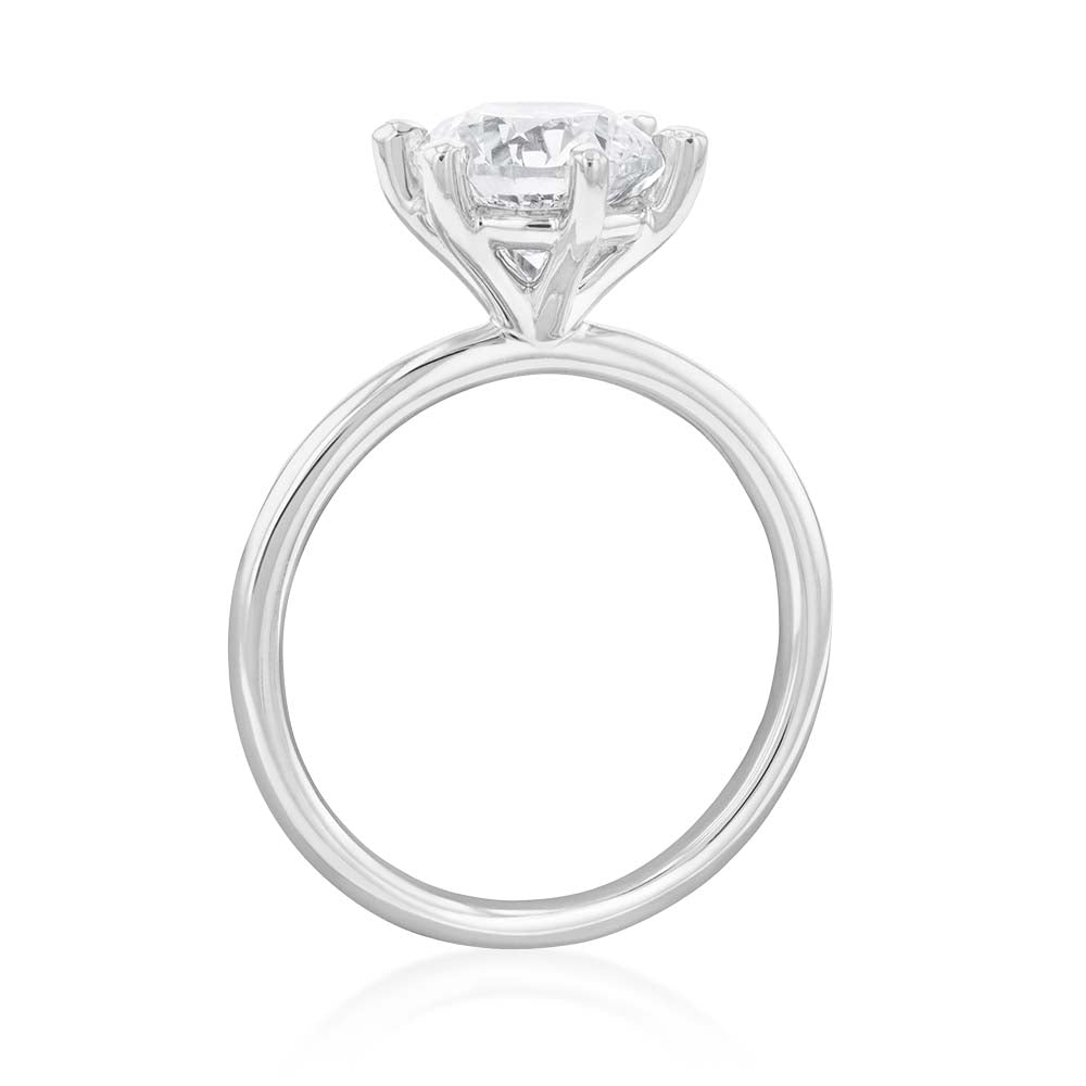 18ct White Gold 2.00 Carat Brilliant cut GH SI Diamond Solitaire Ring