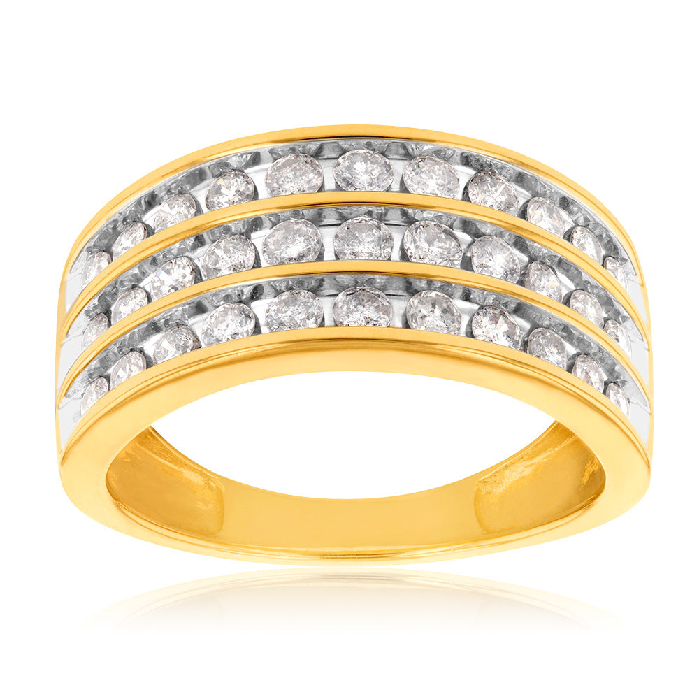 10ct Yellow Gold 1 Carat Diamond Ring