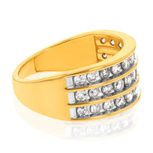 Load image into Gallery viewer, 10ct Yellow Gold 1 Carat Diamond Ring