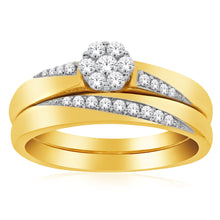 Load image into Gallery viewer, 10ct Yellow Gold 1 Carat Diamond Bridal Ring