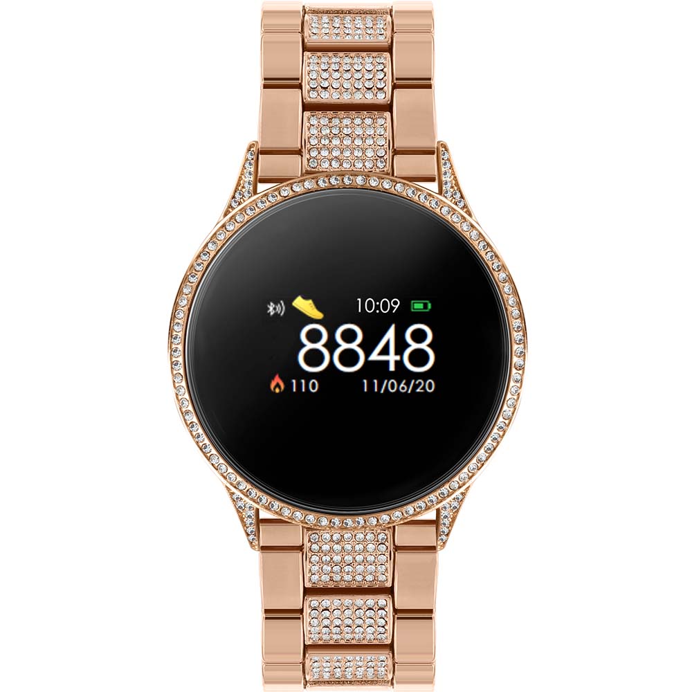 Reflex active smart 2025 watch rose gold bracelet