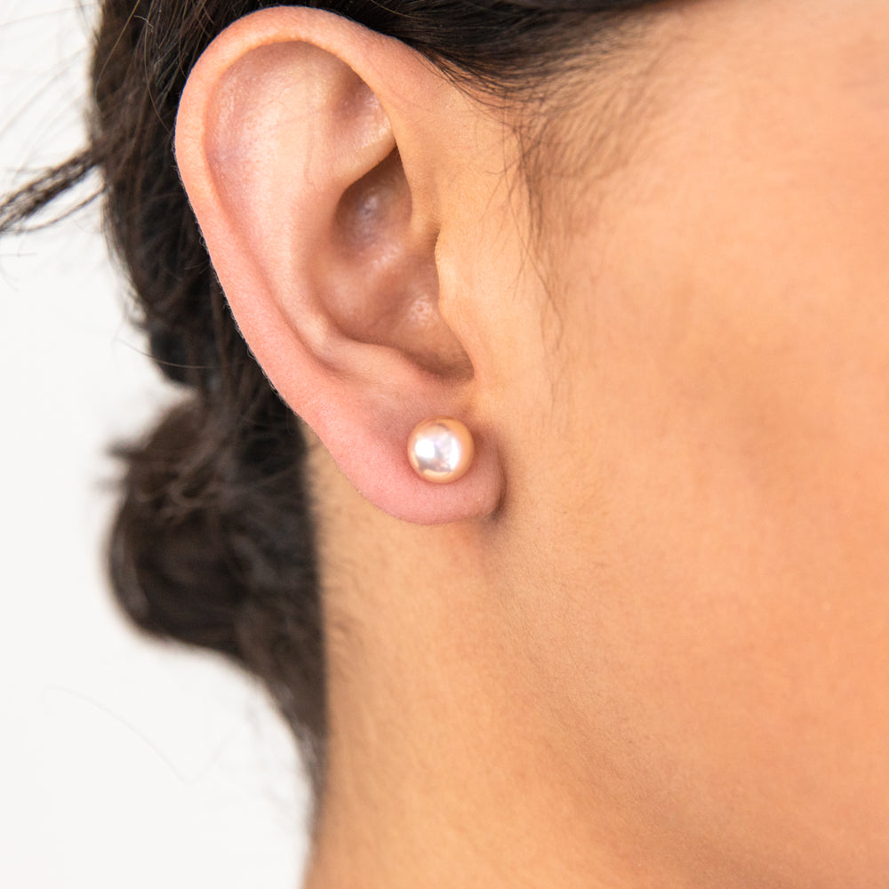 Buy Freshwater Pearl Studs Earrings Online in India  The Miraya Store