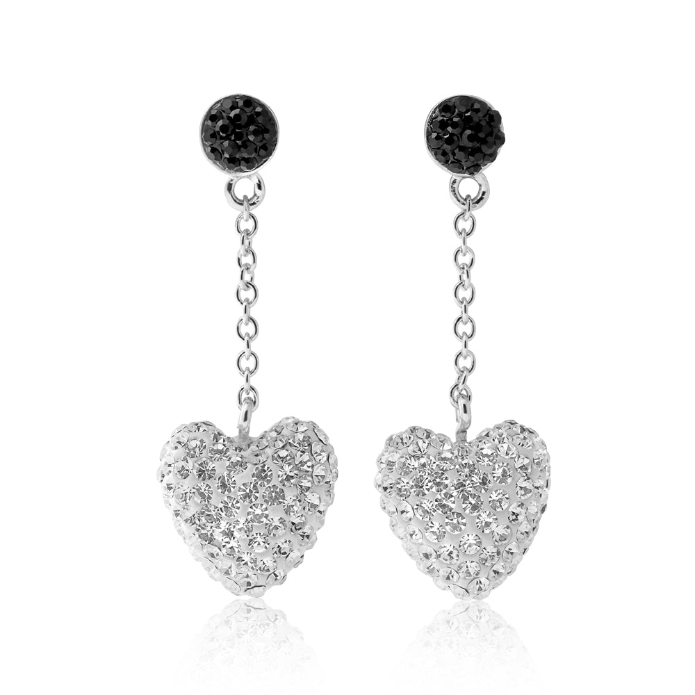 Swarovski heart drop on sale earrings