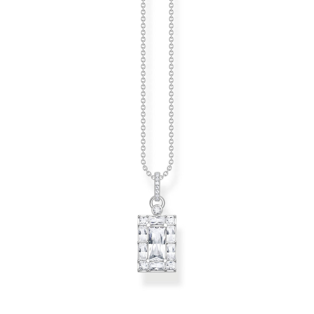 Thomas Sabo Heritage Sterling Silver CZ Pendant on 40-45cm Chain