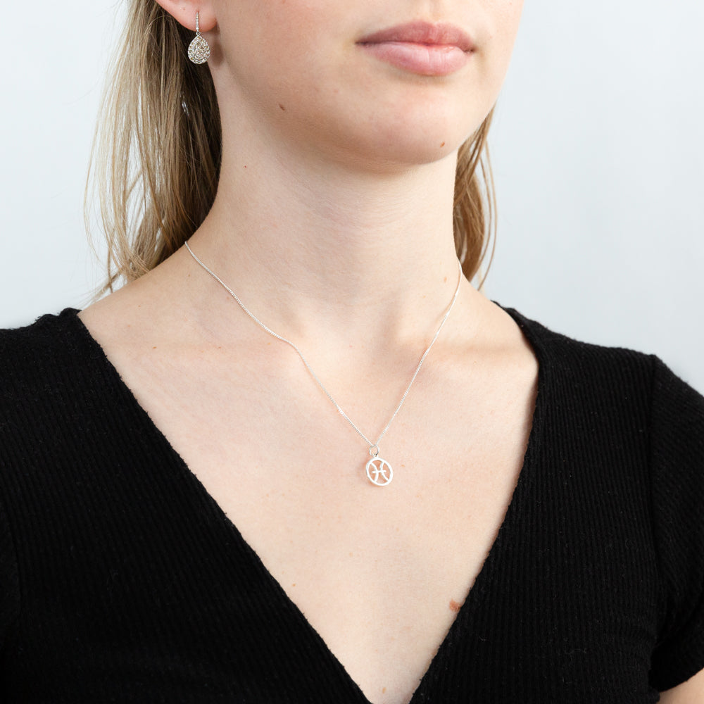 Pisces diamond clearance necklace