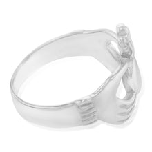 Load image into Gallery viewer, Sterling Silver Claddagh Mens Rings