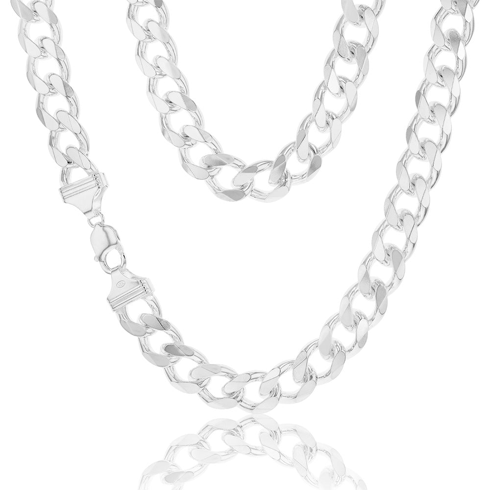 White gold deals silver chain