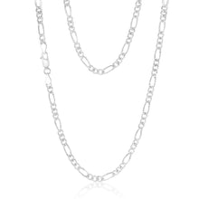 Load image into Gallery viewer, Sterling Silver 1:3 Fiagro 45cm Chain