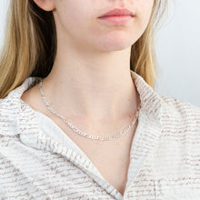 Load image into Gallery viewer, Sterling Silver 1:3 Fiagro 45cm Chain