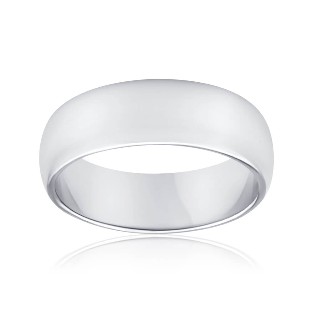Sterling silver ring ''Bark'' Men's ring plain band - hammered silver |  flowellery