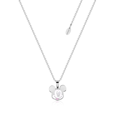 Disney Iconic Mickey Mouse Necklace in Sterling Silver