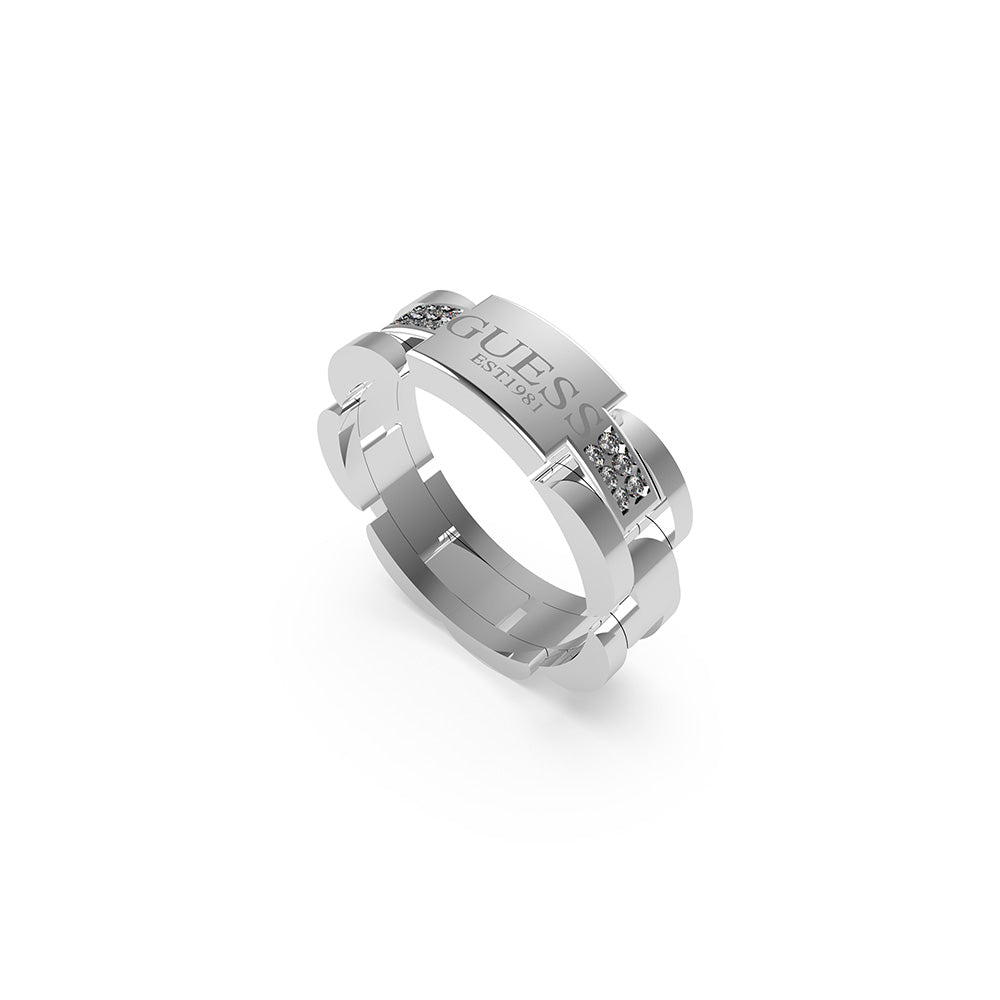 Guess mens deals silver rings